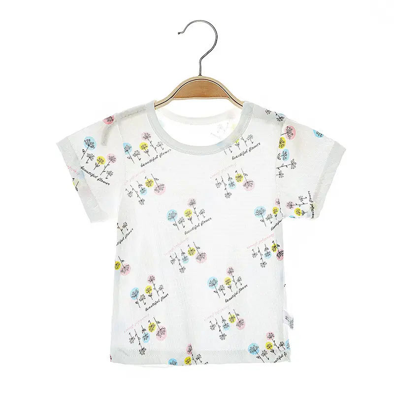 Baby Pure Cotton Short Sleeve T-Shirt White - Image 9