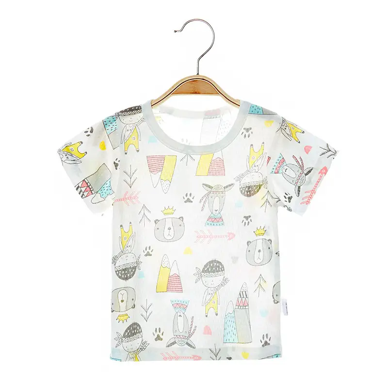 Baby Pure Cotton Short Sleeve T-Shirt White - Image 8