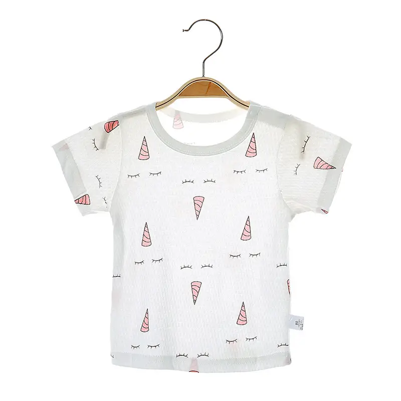 Baby Pure Cotton Short Sleeve T-Shirt White - Image 6