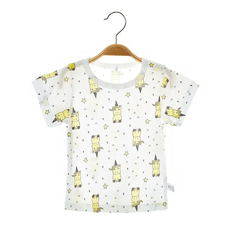Baby Pure Cotton Short Sleeve T-Shirt White - Image 3