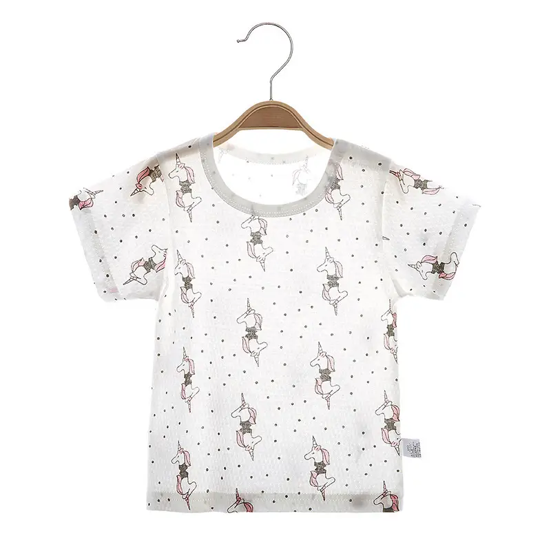 Baby Pure Cotton Short Sleeve T-Shirt White - Image 4