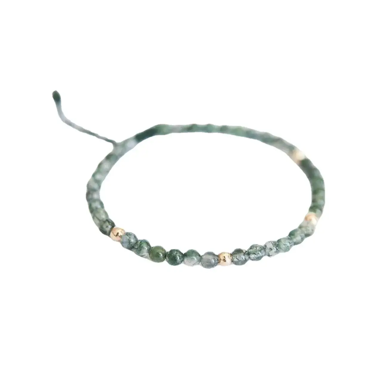 Natural Aquatic Ate Gold Rope Bracelet for Women - Image 6