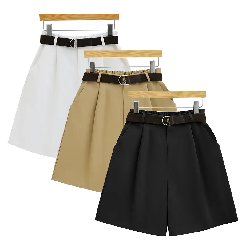 Plus Size Women's 5-Qarter Pants Loose Shorts High Waist