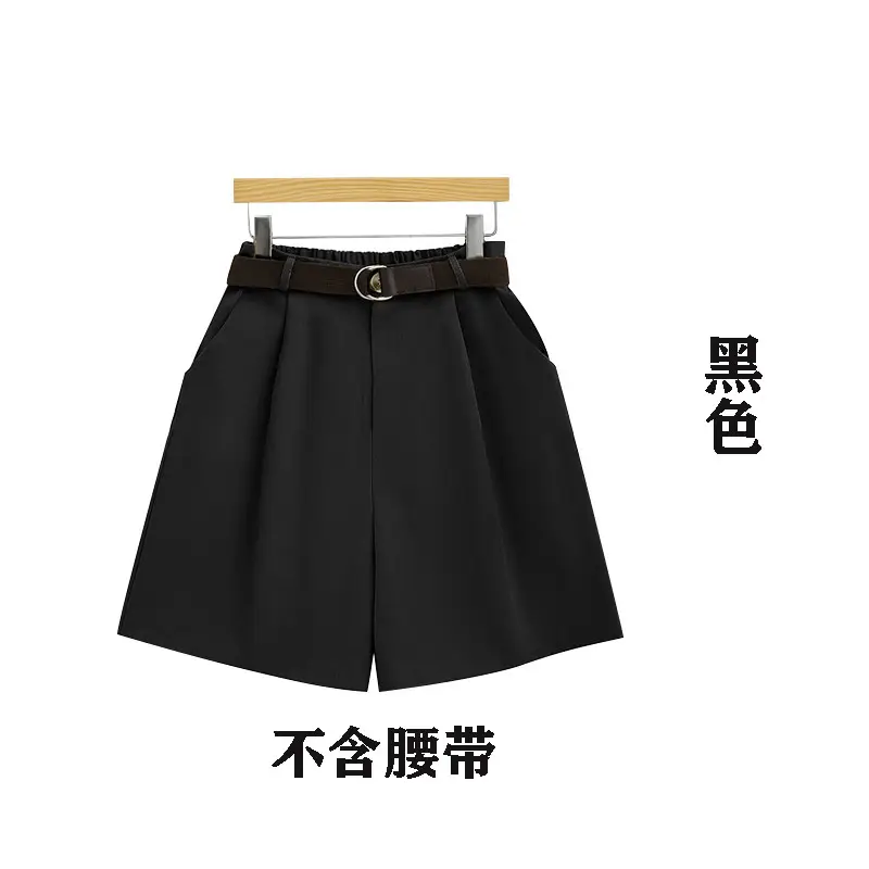 Plus Size Women's 5-Qarter Pants Loose Shorts High Waist