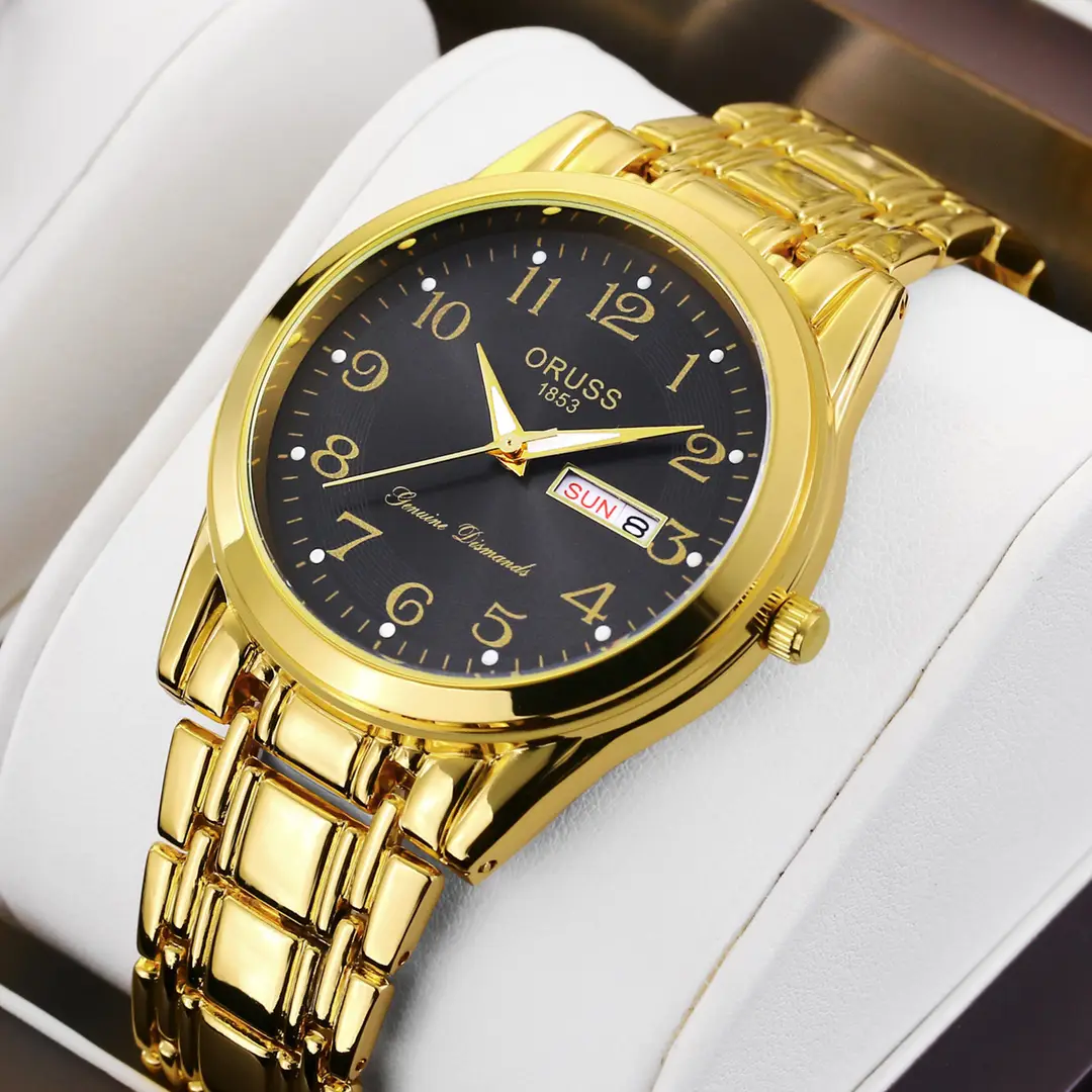 digital full gold with black face