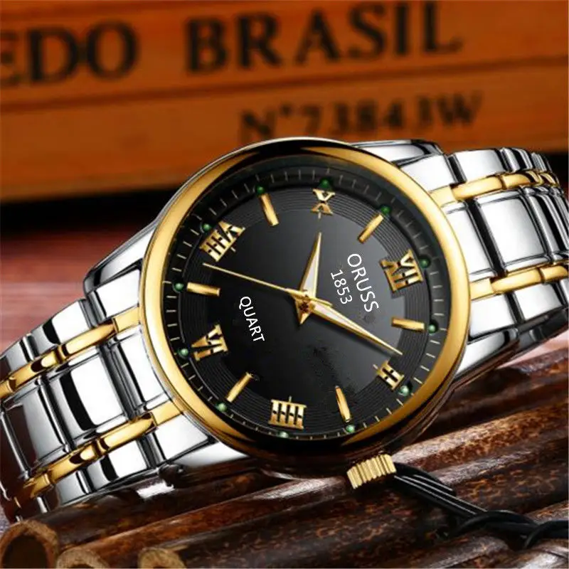 Luminous Couple Waterproof Quartz Watch Automatic Movement Luminous Waterproof Calendar Mechanical Watch Men's Large Digital Old Man Watch