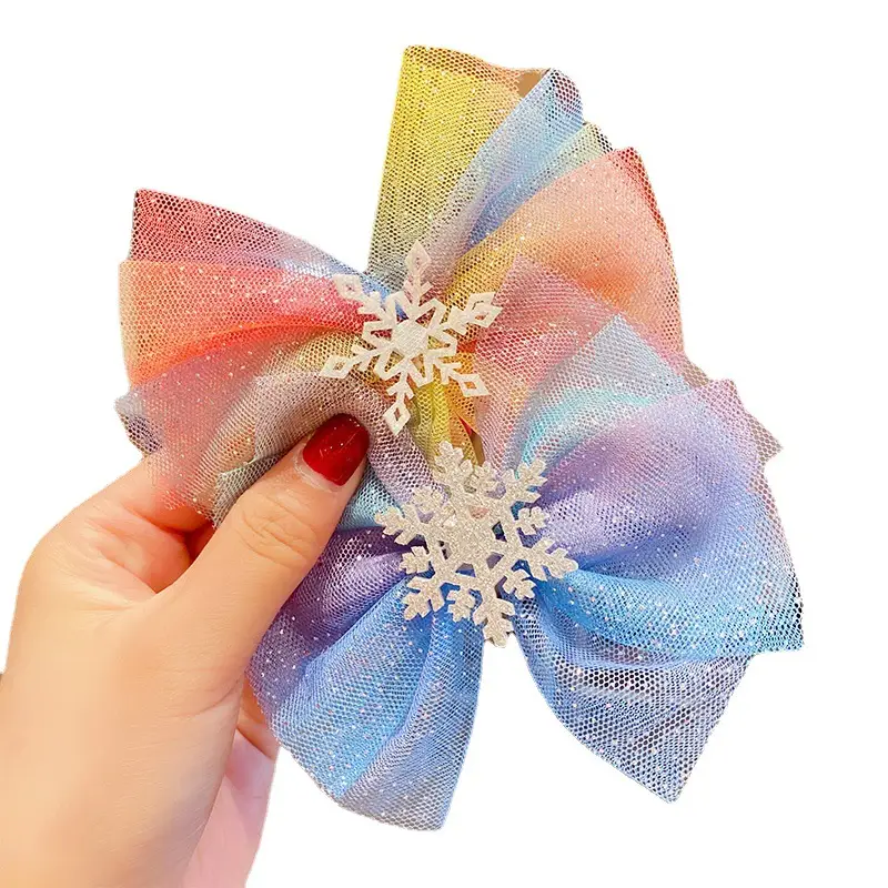 Girls Frozen Hairpin Bow Set Pink Princess Style - Image 14