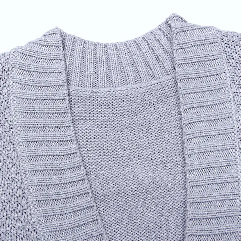 Women Cable Knit Button Cardigan Long Sleeve — feature 19