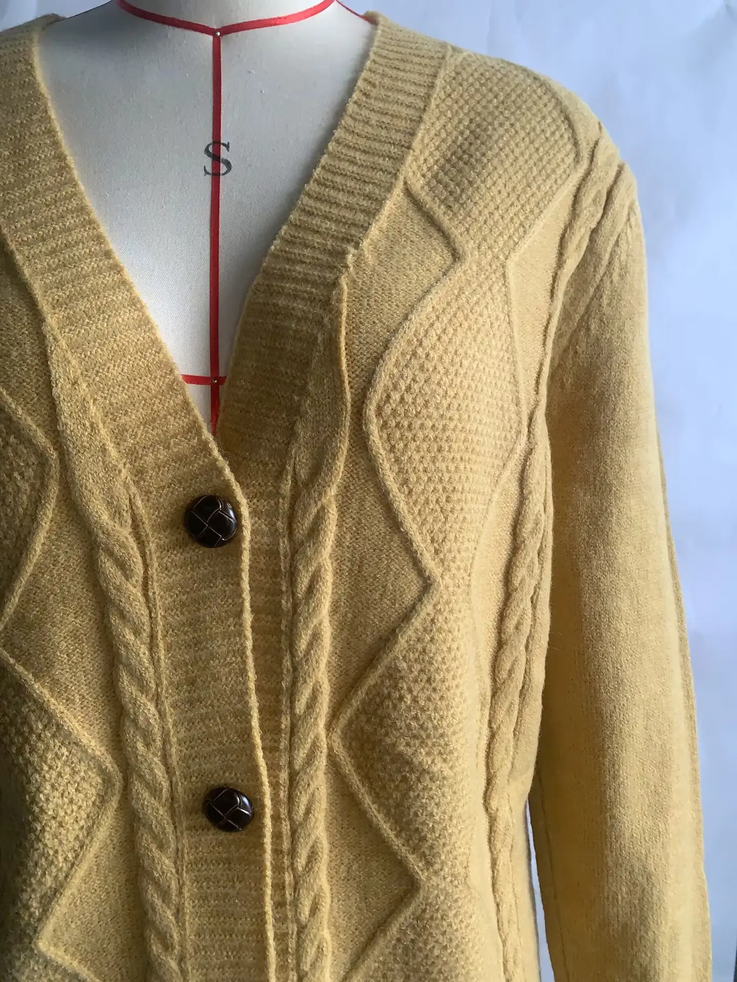 Women Cable Knit Button Cardigan Long Sleeve — feature 25