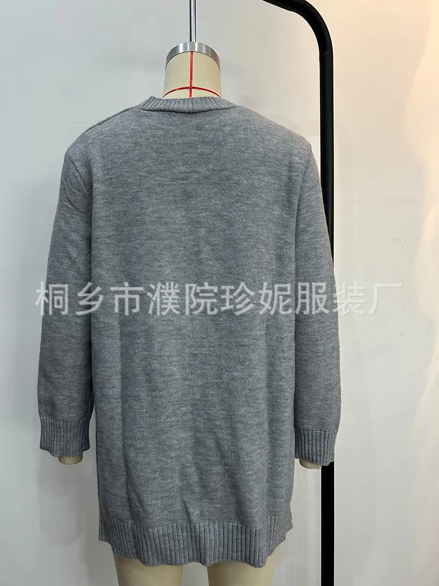 Women Cable Knit Button Cardigan Long Sleeve — feature 31