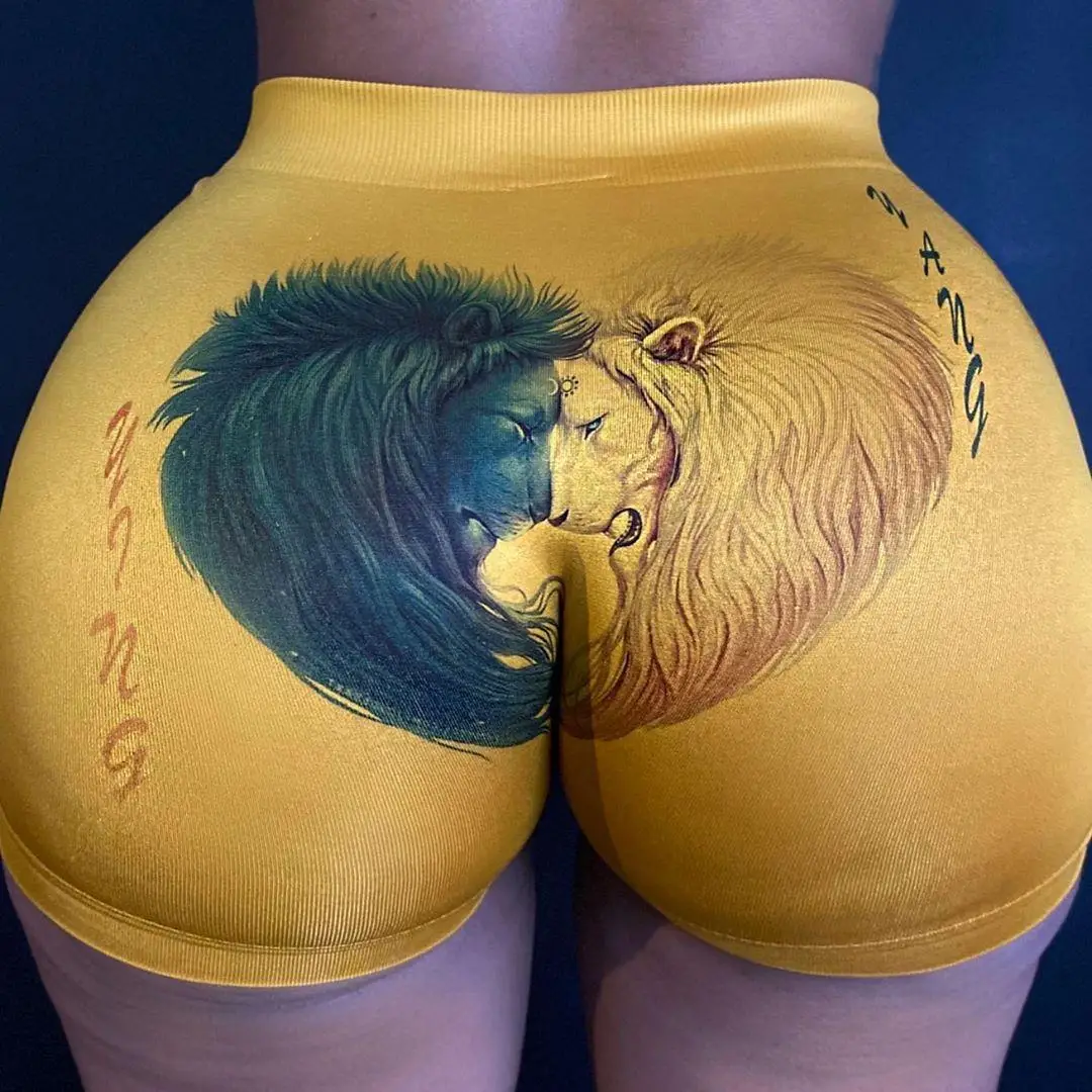 Sexy Printed Tight Shorts for Women Hot Colors - Image 18