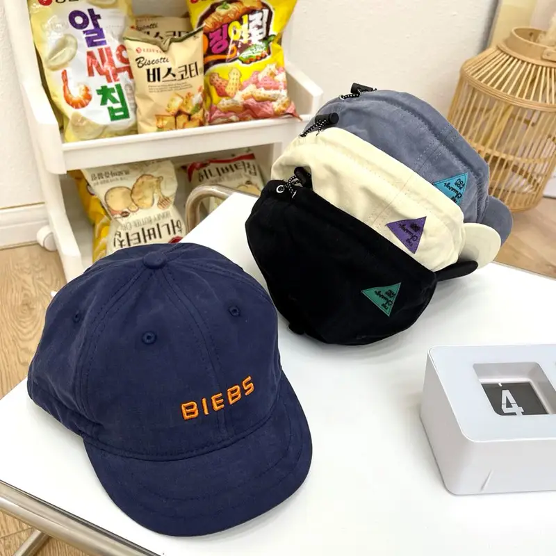 Men Blue Duck Cap with "BIEBS" Embroidery - Image 5