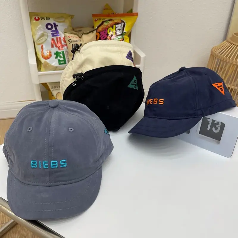 Men Blue Duck Cap with "BIEBS" Embroidery - Image 6