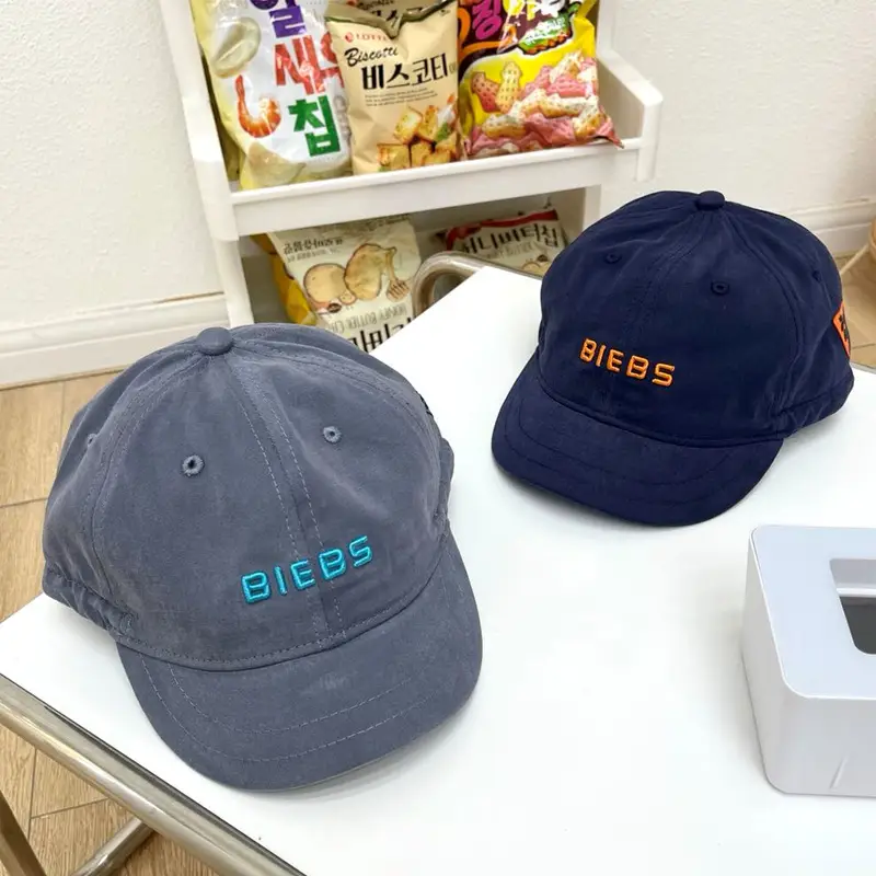 Men Blue Duck Cap with "BIEBS" Embroidery - Image 7