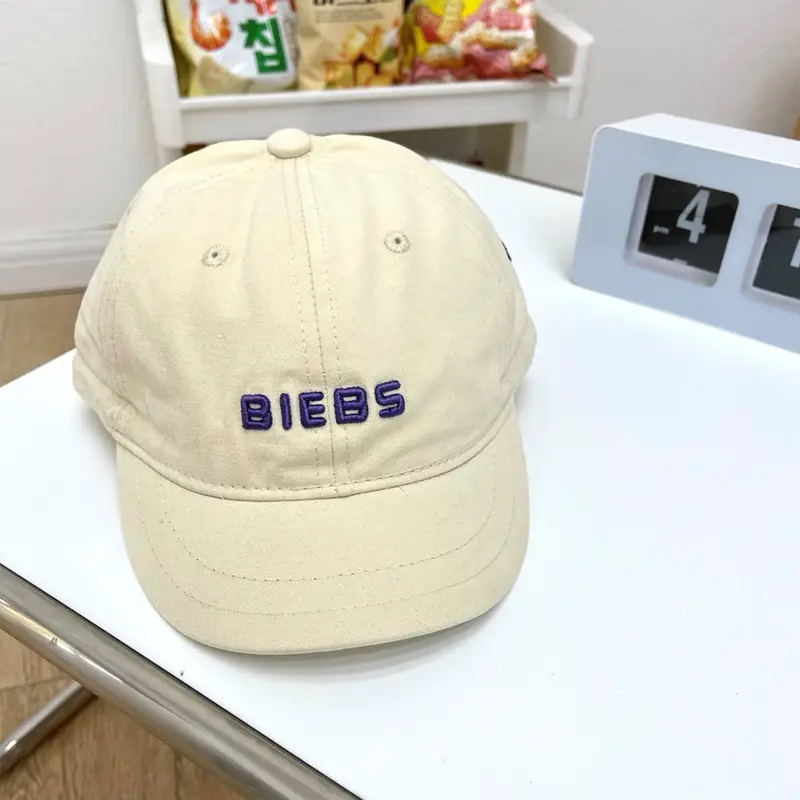 Men Blue Duck Cap with "BIEBS" Embroidery - Image 4