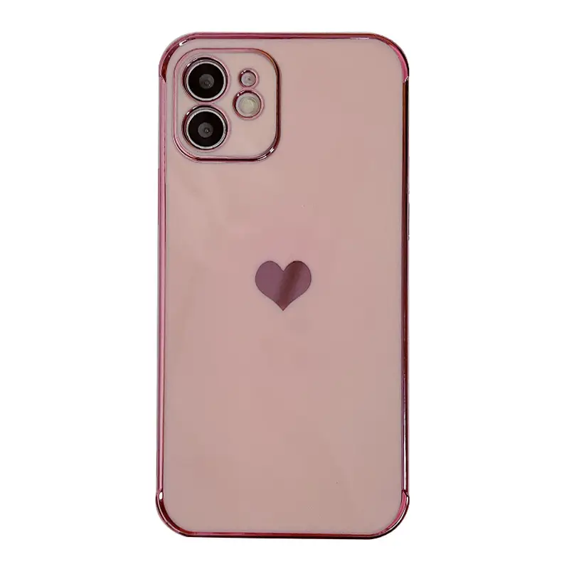 New Electroplating Love 16E iPhone 15 Max Mobile Case Anti-Fall Soft Shell - Image 10