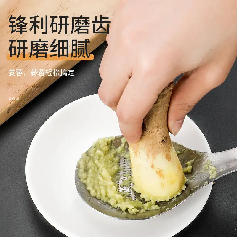 Stainless Steel Manual Ginger Grinder Spoon Type Kitchen Tool - Image 7