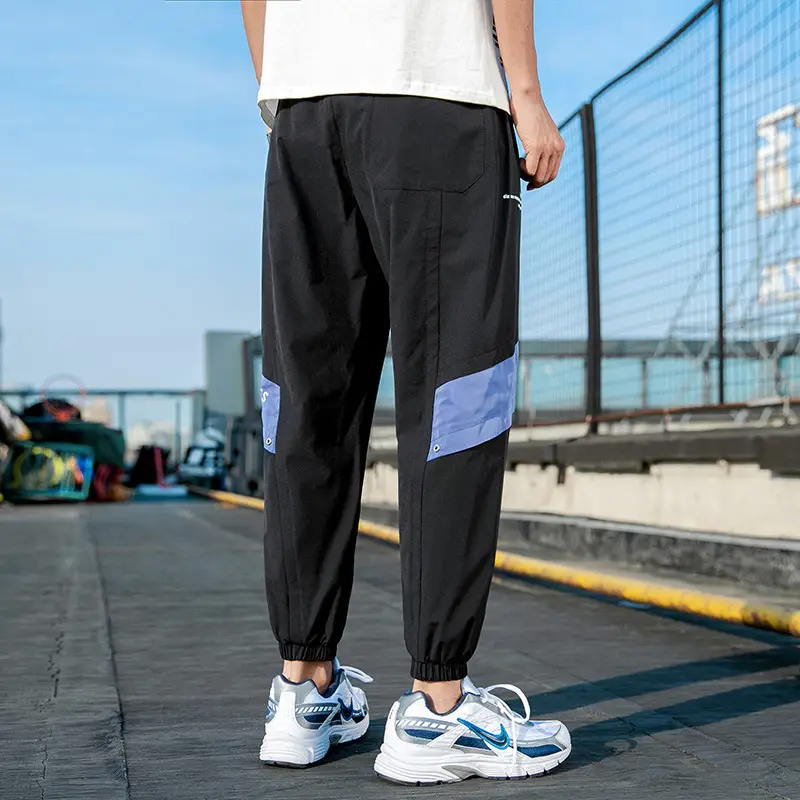 2025 Men's Grey Korean Style Loose Pants - Image 7