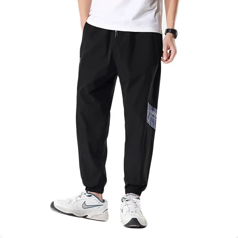 2025 Men's Grey Korean Style Loose Pants - Image 8