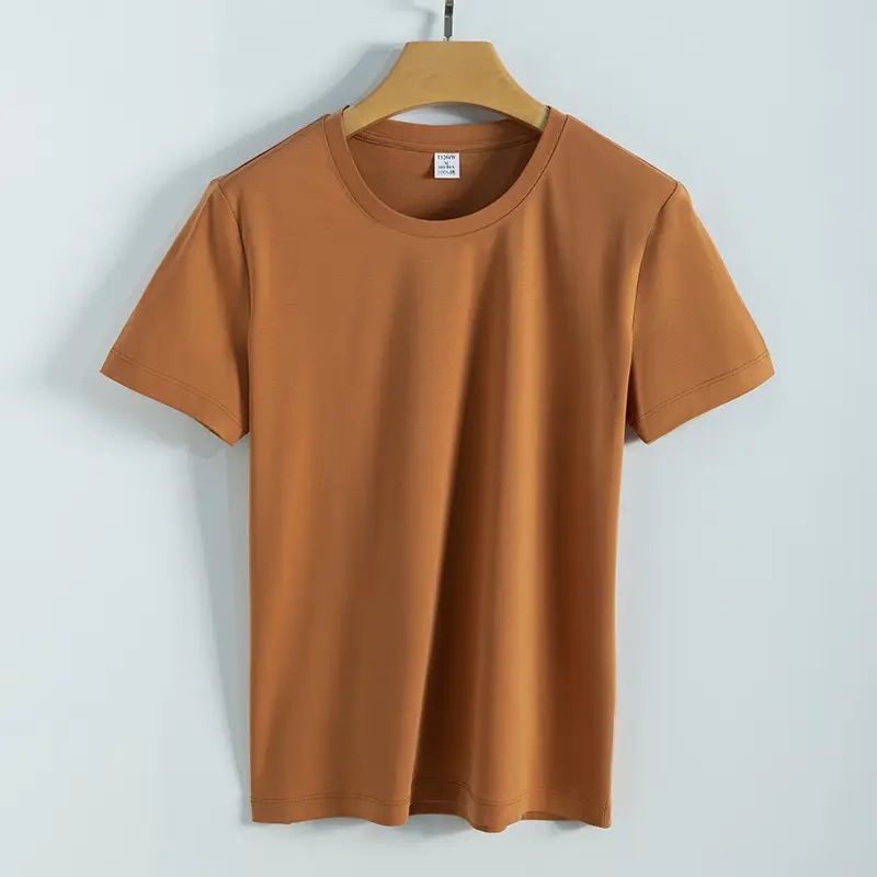 Women V-Neck Mercerized Cotton T-Shirt Light Green 80oz