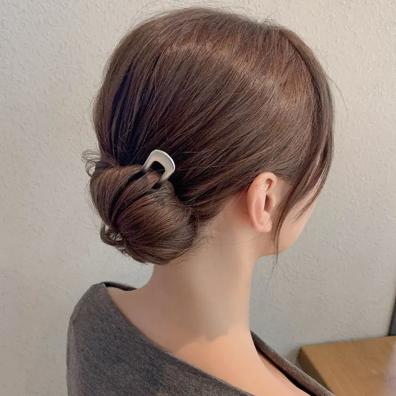 South Korea Simple Metal Hairpin Ball Head Disc - Image 6