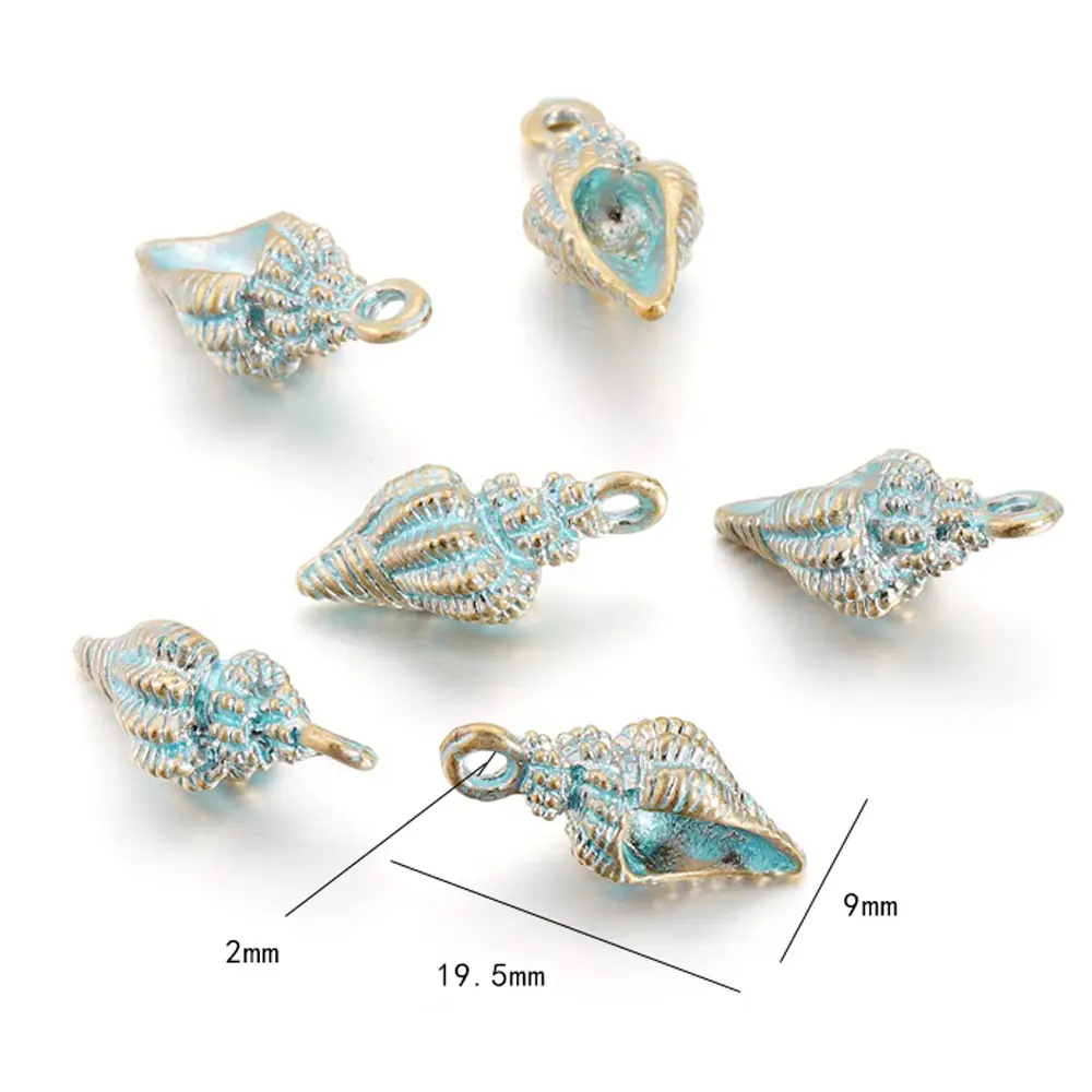 DIY Blue Spiral Oil Pendant Jewelry Set - Image 11