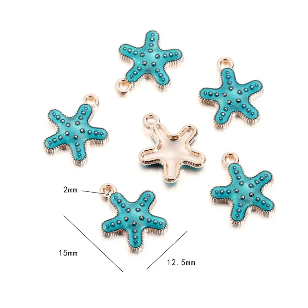 DIY Blue Spiral Oil Pendant Jewelry Set - Image 12