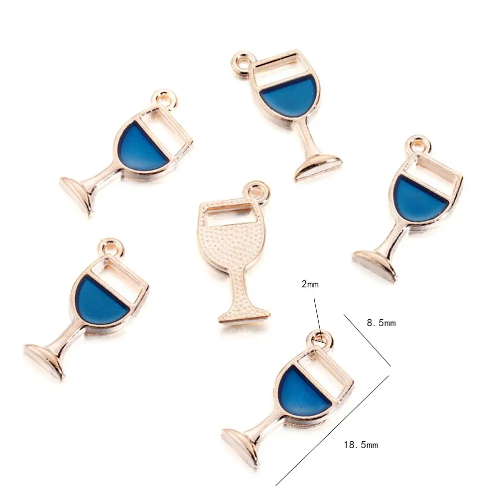 DIY Blue Spiral Oil Pendant Jewelry Set - Image 13