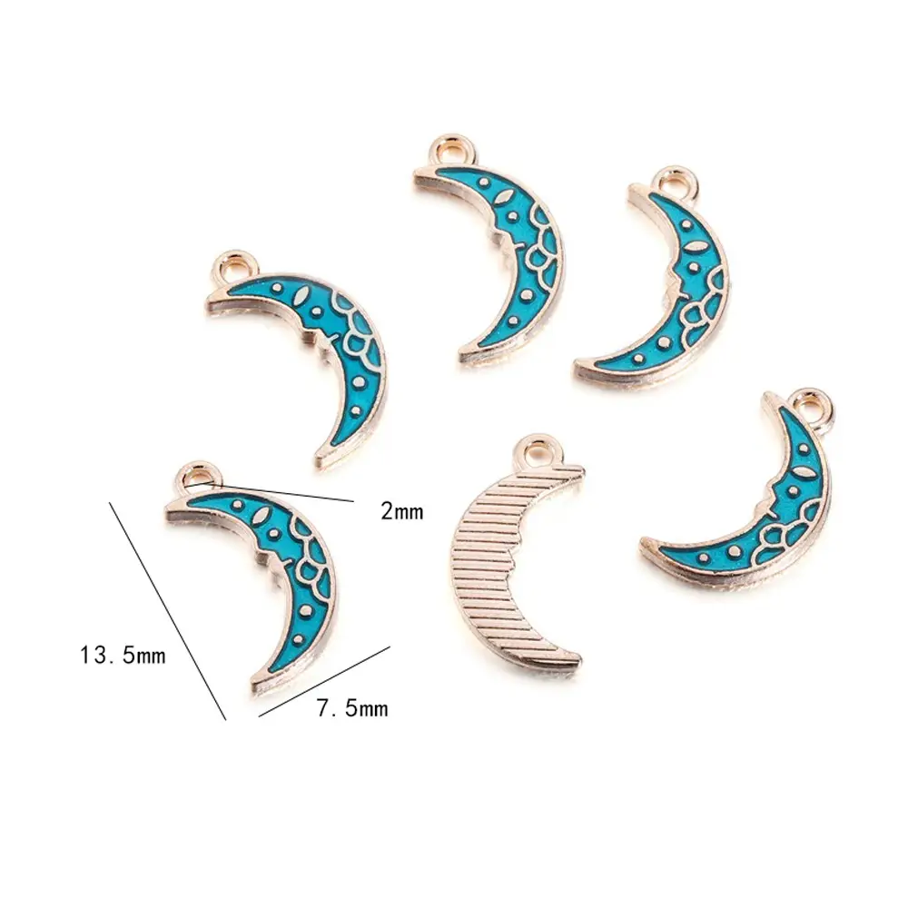 DIY Blue Spiral Oil Pendant Jewelry Set - Image 21