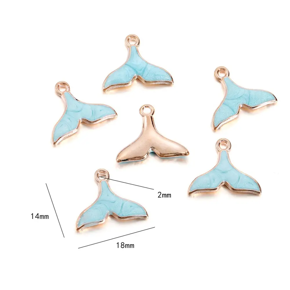 DIY Blue Spiral Oil Pendant Jewelry Set - Image 23