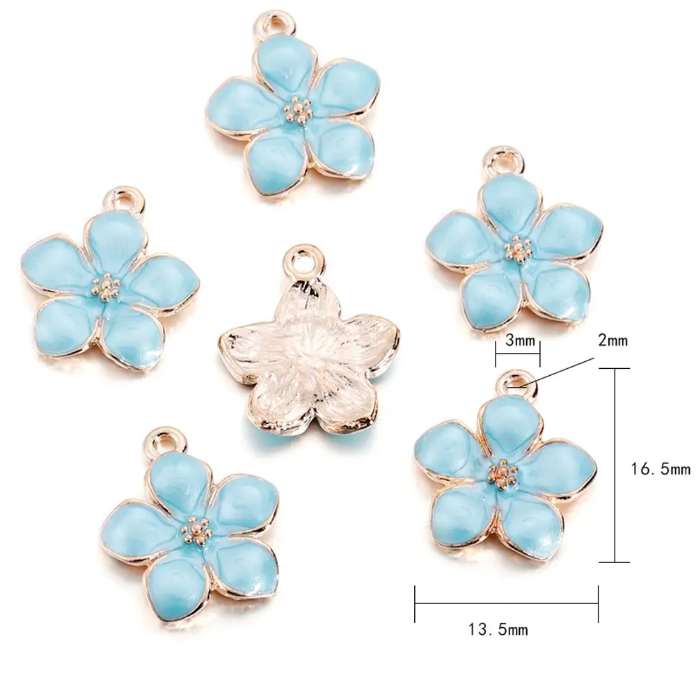 DIY Blue Spiral Oil Pendant Jewelry Set - Image 5