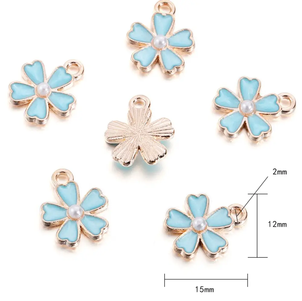 DIY Blue Spiral Oil Pendant Jewelry Set - Image 6