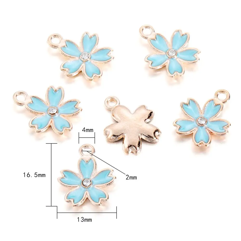 DIY Blue Spiral Oil Pendant Jewelry Set - Image 7