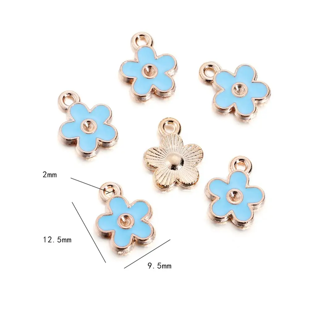 DIY Blue Spiral Oil Pendant Jewelry Set - Image 8