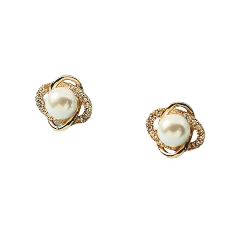 Pearl Cut Out Earrings for Women