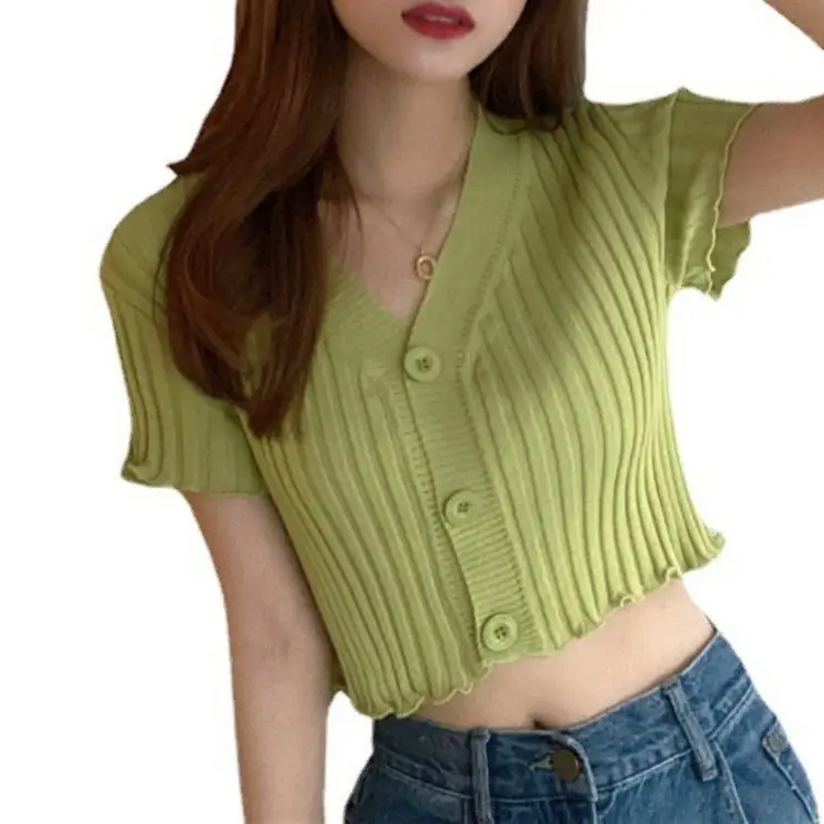 2023 New Retro French Slim Fit V-Neck Sweater Women - Image 13