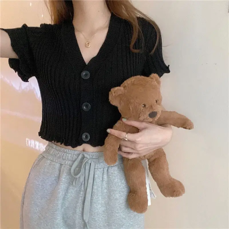 2023 New Retro French Slim Fit V-Neck Sweater Women - Image 6