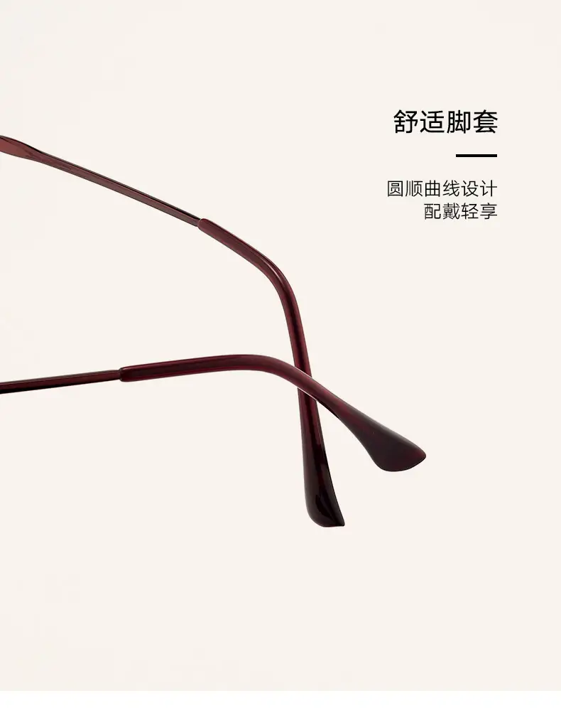 Women Pink Alloy Eyeglasses Ultra Light Red Oval Frame — feature 7