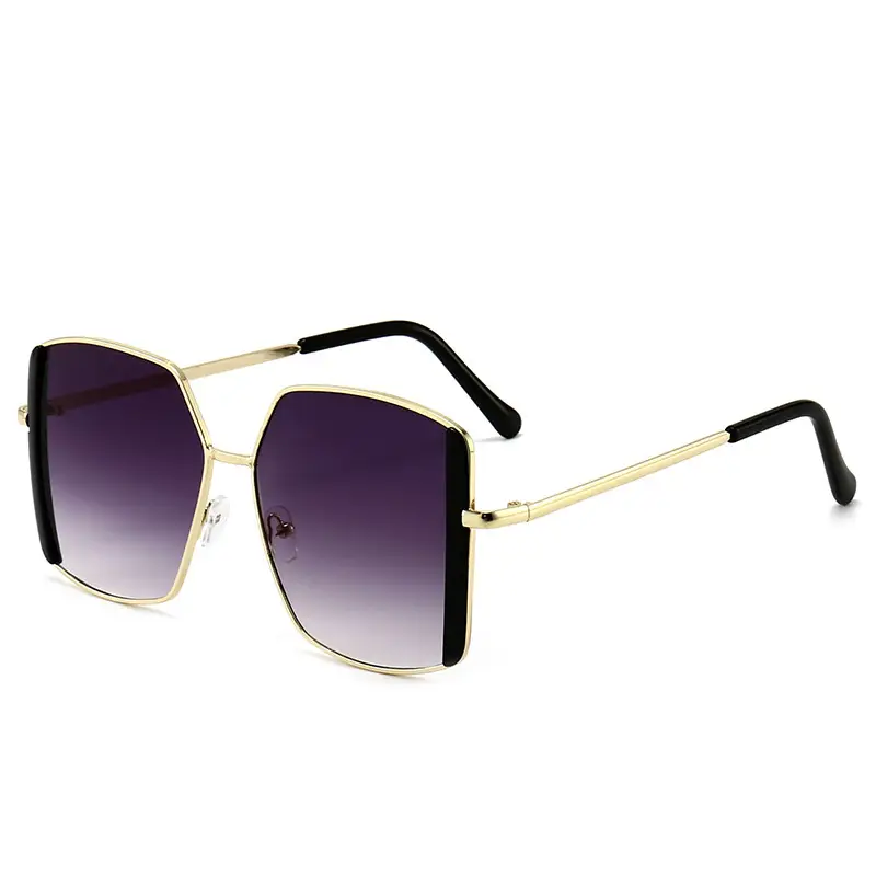 New Style Double Eyebrow Sunglasses Women Gold Frame - Image 9