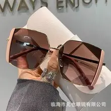 New Style Double Eyebrow Sunglasses Women Gold Frame — feature 15