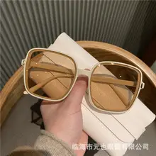 New Style Double Eyebrow Sunglasses Women Gold Frame — feature 17
