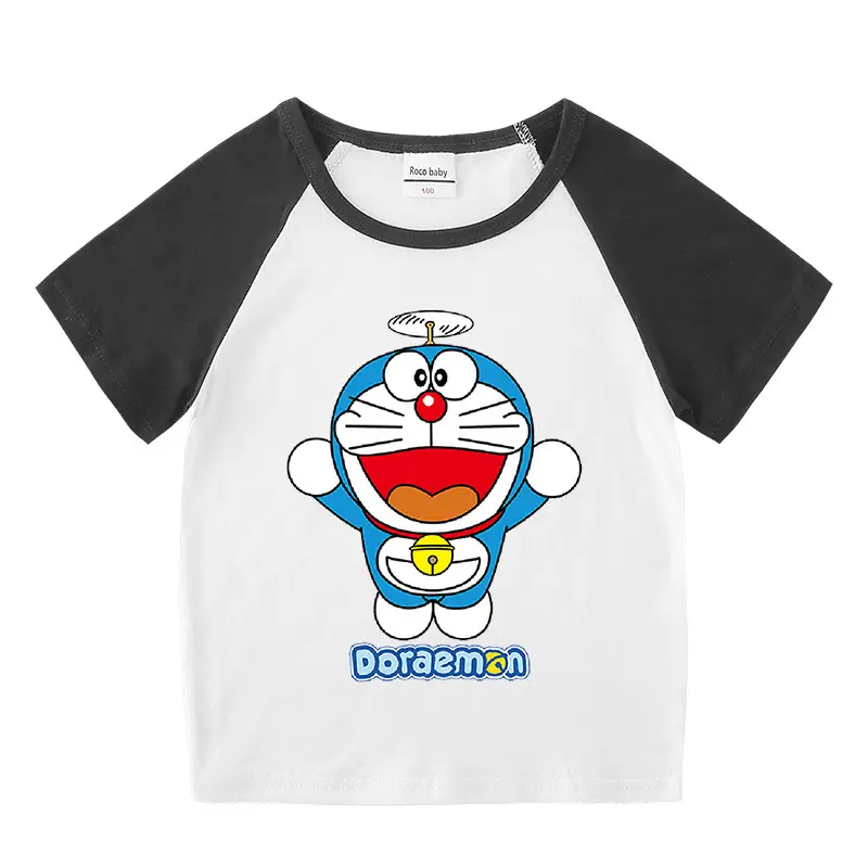 Doraemon 2Pc T-Shirt Blue White Summer Kids - Image 12