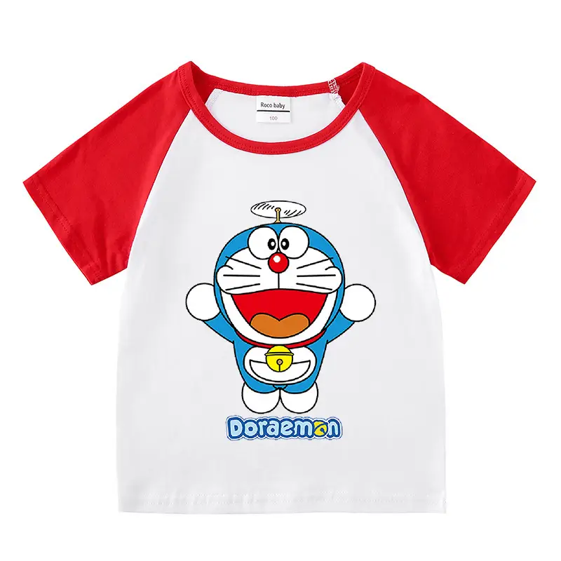 Doraemon 2Pc T-Shirt Blue White Summer Kids - Image 8