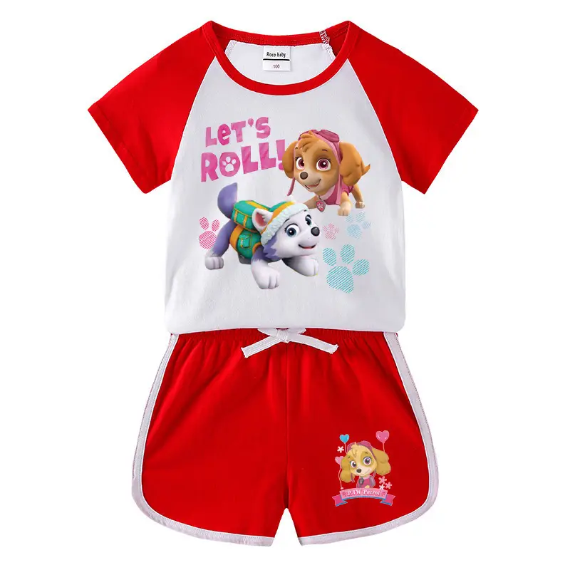 Pink Wang Wang Cartoon Shorts for Girls Summer Wear
