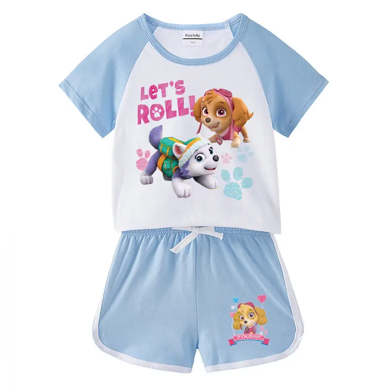 Pink Wang Wang Cartoon Shorts for Girls Summer Wear