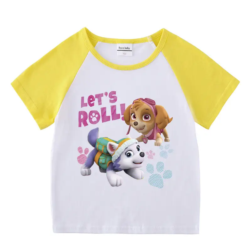Pink Wang Wang Cartoon Shorts for Girls Summer Wear