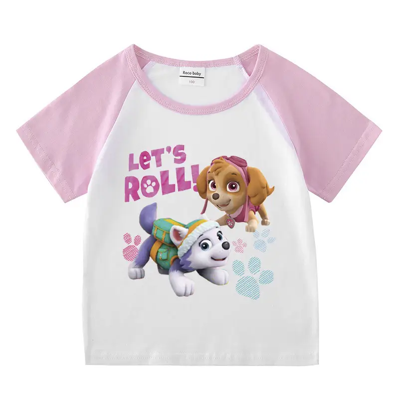Pink Wang Wang Cartoon Shorts for Girls Summer Wear