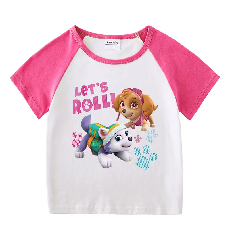 Pink Wang Wang Cartoon Shorts for Girls Summer Wear