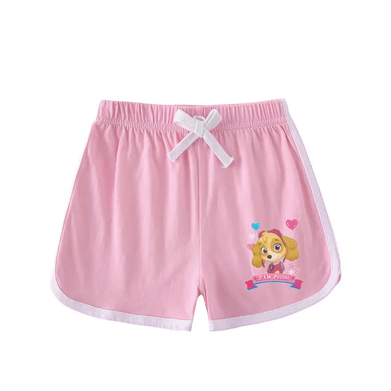 Pink Wang Wang Cartoon Shorts for Girls Summer Wear