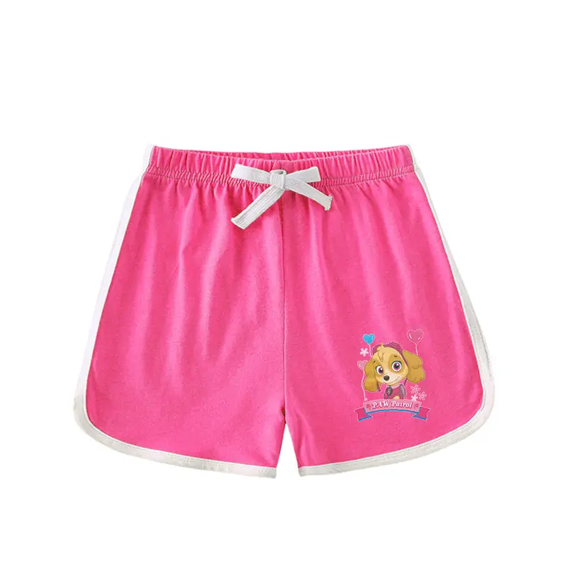 Pink Wang Wang Cartoon Shorts for Girls Summer Wear